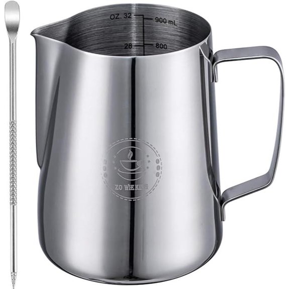 32oz Stainless Steel Milk Frothing Pitcher
