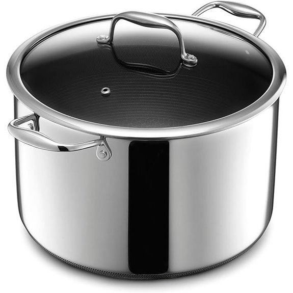 HexClad 10-Quart Stockpot with Glass Lid