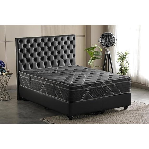 Ottomanson Luxury Black Silver Eurotop Mattress