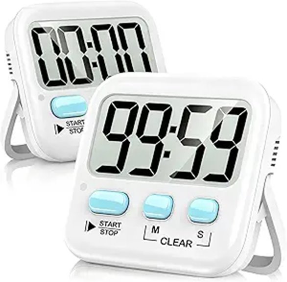 Antonki 2-Pack Digital Magnetic Kitchen Timers
