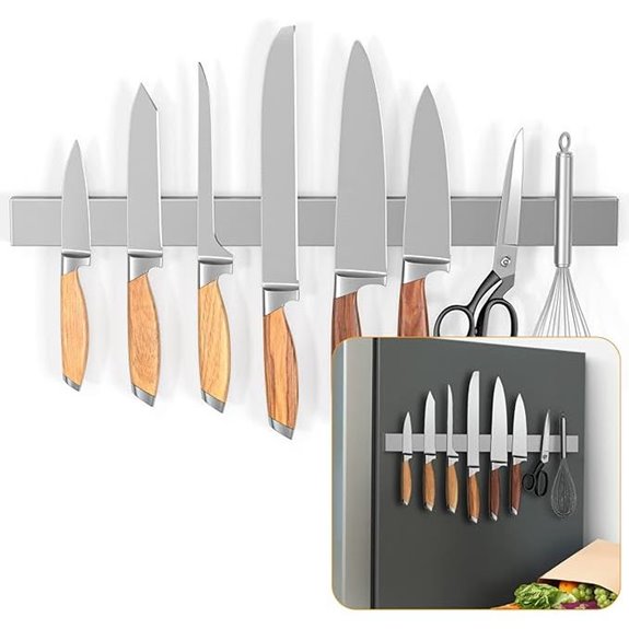 Ninonly 20-Inch Magnetic Knife Holder for Refrigerator