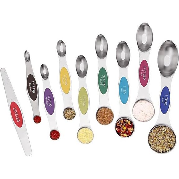 Shikori Magnetic Stainless Steel Measuring Spoons Set