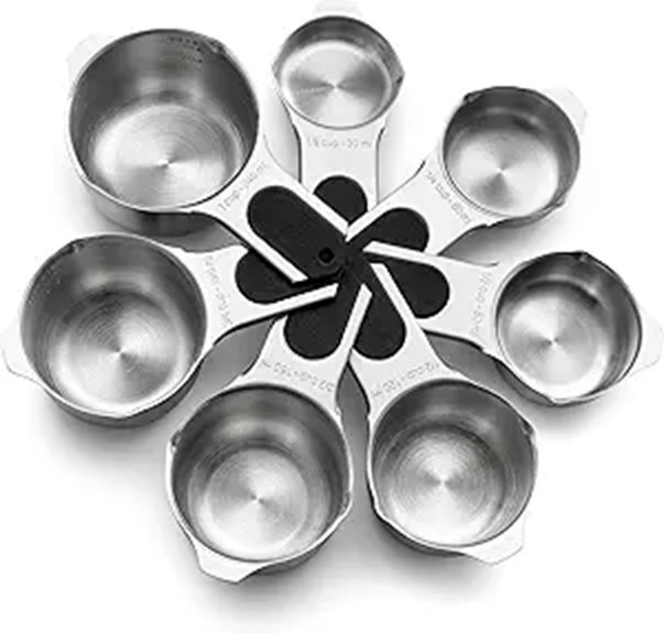 Spring Chef Magnetic Stainless Steel Measuring Cups Set