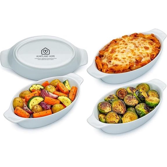 Heartland Mini Porcelain Casserole Dish Set