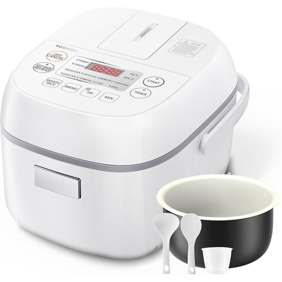 Toshiba Mini Rice Cooker with Fuzzy Logic and Timer