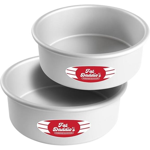 Fat Daddio's Anodized Aluminum Round Cake Pans Set
