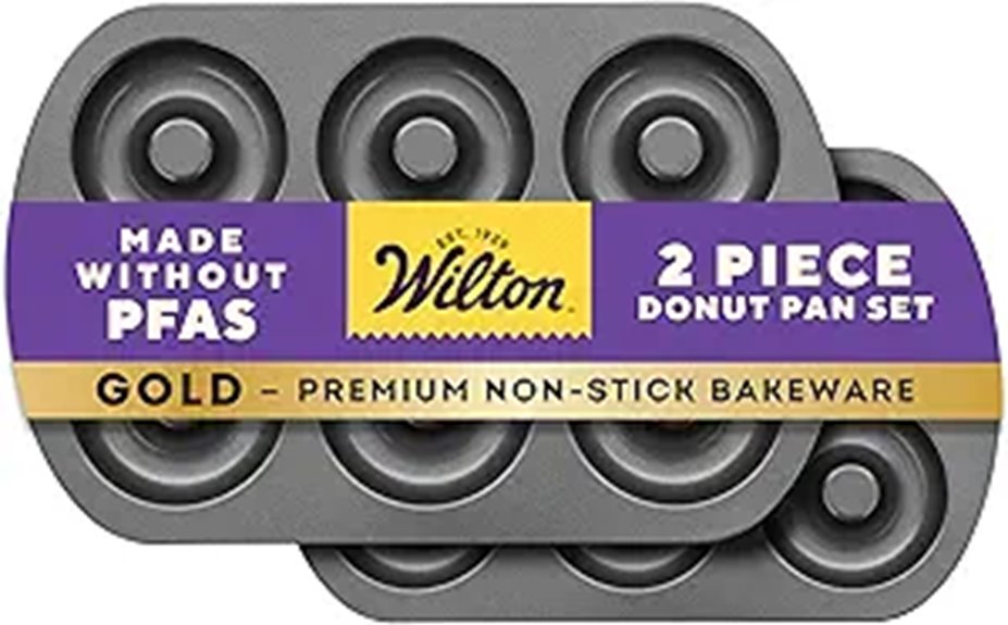 Wilton Non-Stick 2-Piece Donut Pan Set