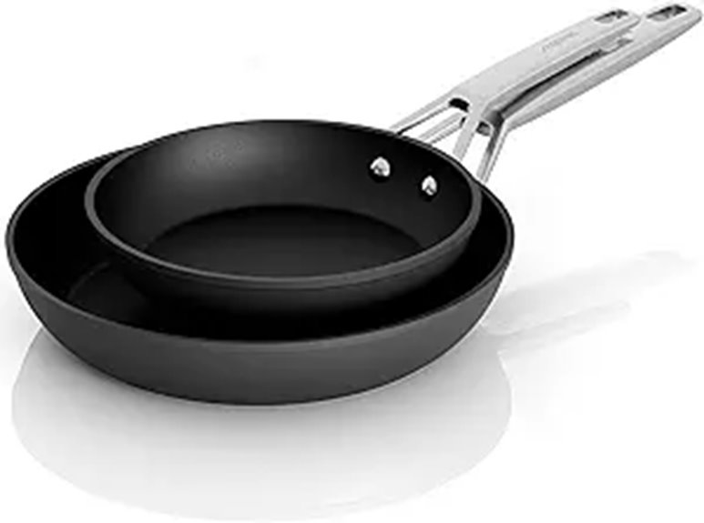 MsMk Non-Stick Frying Pan Set (8 & 10)