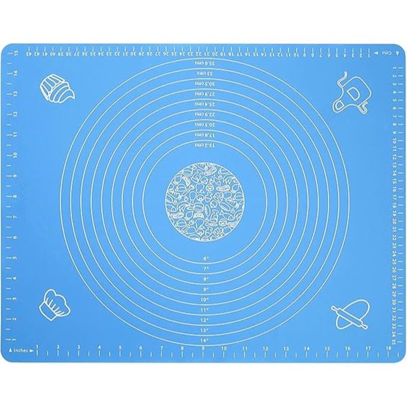Silicone Baking Mat with Measurements Non-Stick Non-Slip