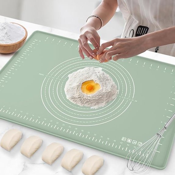 Silicone Baking Mat with Measurements and Edges