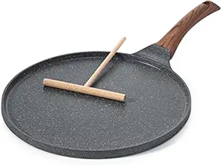 SENSARTE Nonstick Crepe Pan with Stay-Cool Handle