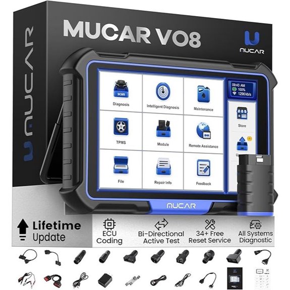 MUCAR VO8 OBD2 Scanner with Lifetime Updates