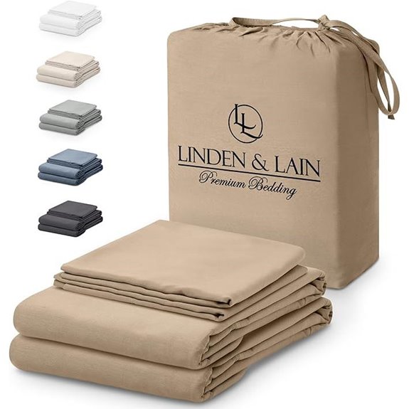 Linden & Lain Organic Bamboo King Sheet Set