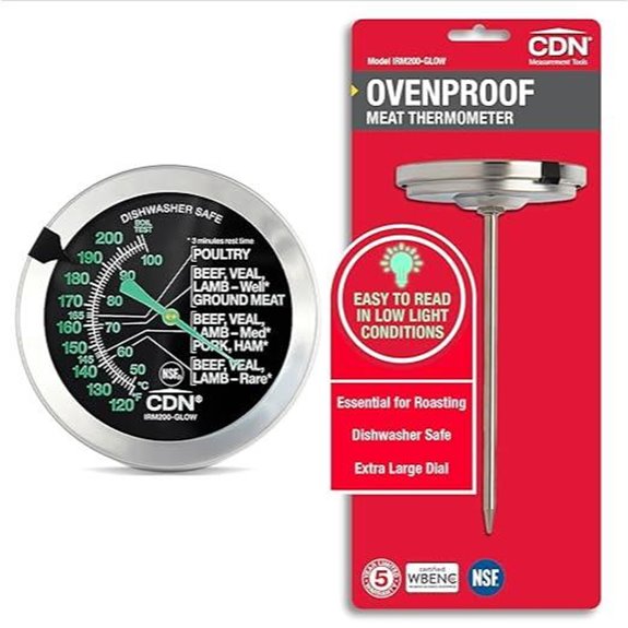 CDN Ovenproof Meat Thermometer with Glow Dial
