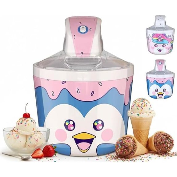 Penguin Electric Ice Cream Maker for Kids
