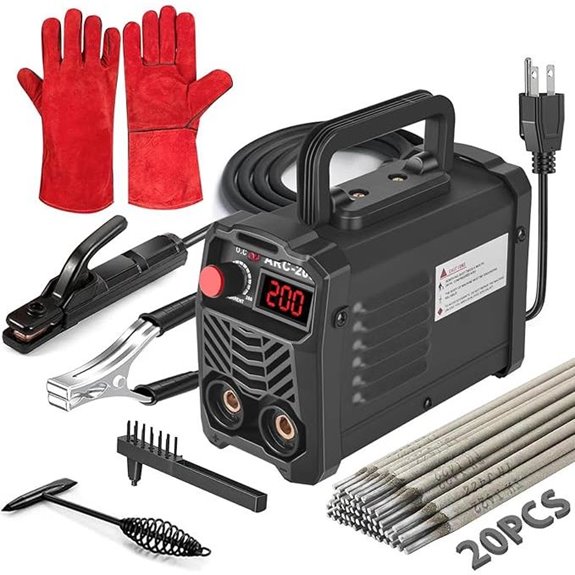 Portable 200A IGBT Arc Welder with Accessories