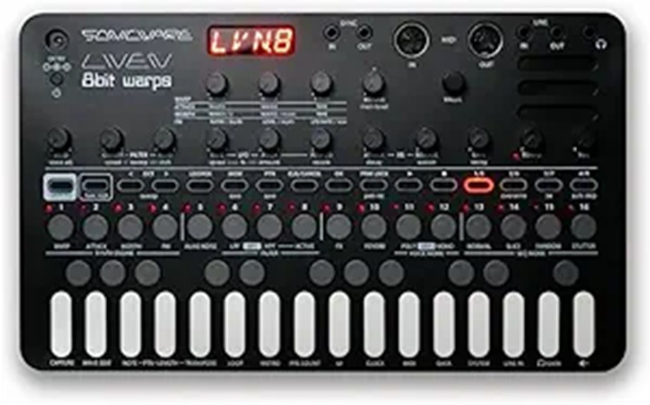Sonicware Liven 8bit Warps Portable 8-bit Synthesizer