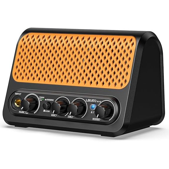 LEKATO 10W Portable Electric Guitar Amp with Bluetooth