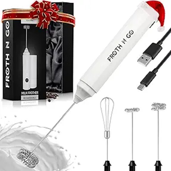 Zulay Froth N Go Milk Frother with Travel Case