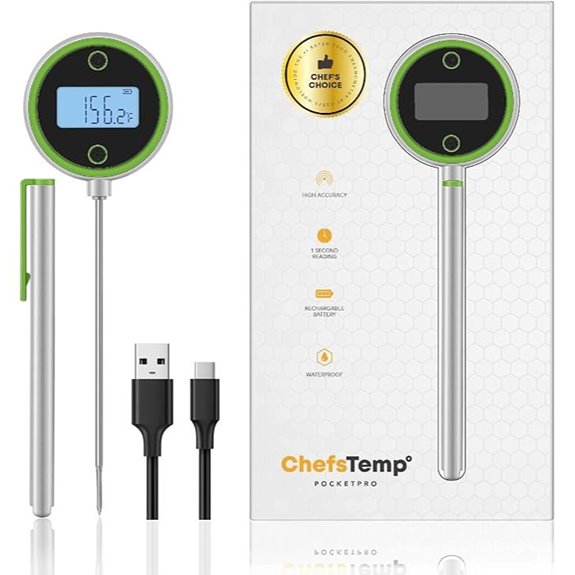 ChefsTemp Pocket Pro Instant Read Meat Thermometer