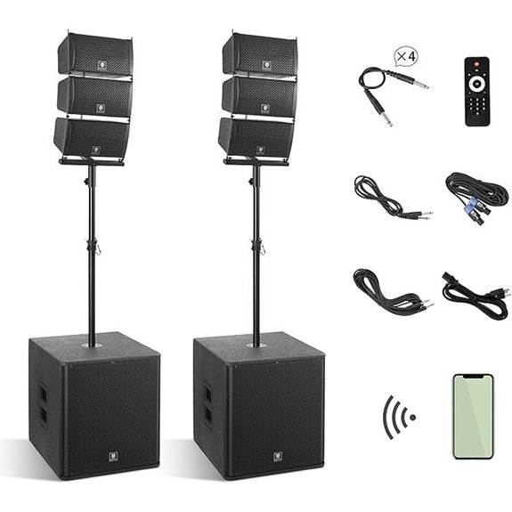 RECK CLUB 8000W DJ PA System with Subwoofers