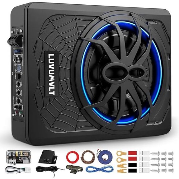 1200W 10 Under Seat Car Subwoofer with Amp