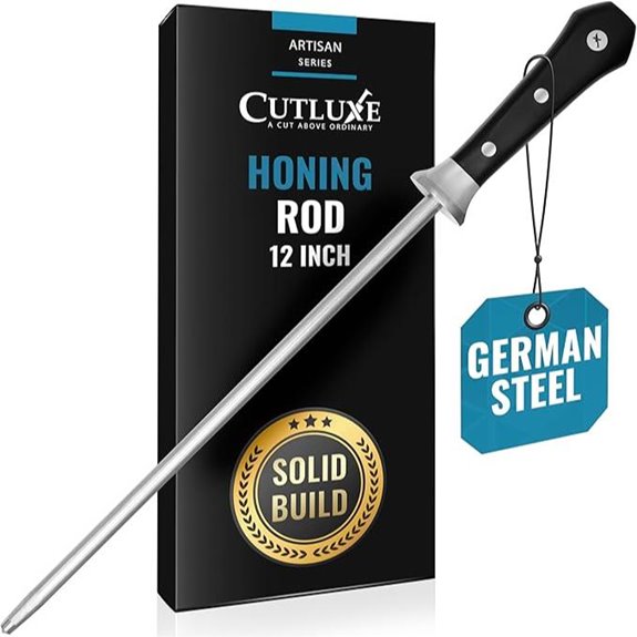 Cutluxe 12 Honing Steel for Kitchen Knives