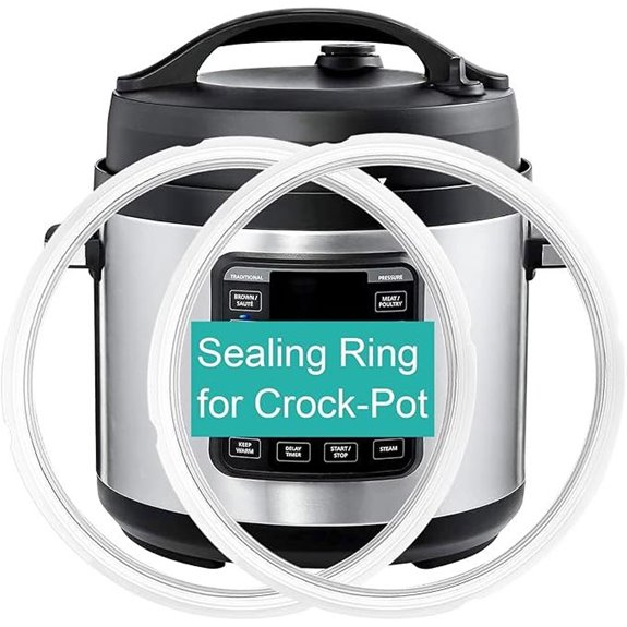 2-Pack Sealing Rings for Crock Pot 8 Qt Pressure Cooker