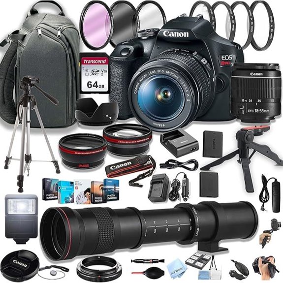 Canon EOS Rebel T7 DSLR Camera Kit (Renewed)