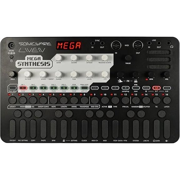 Sonicware Liven MEGA Synthesizer Retro Game Music Creator