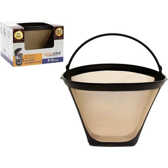 GoldTone Reusable No.4 Coffee Filter for Cuisinart