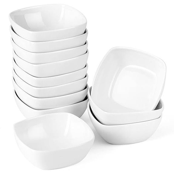 Malacasa 12-Pack 5oz Porcelain Dip Bowls