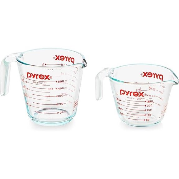 Pyrex 2-Pack Glass Measuring Cups Set