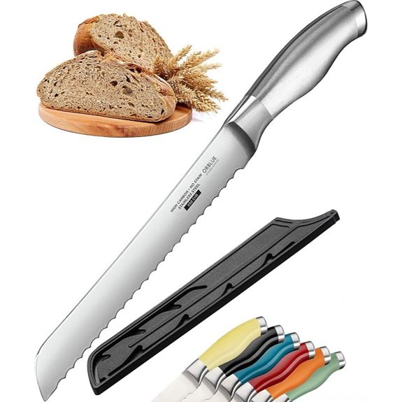 Orblue Serrated Bread Knife with Razor Sharp Edge