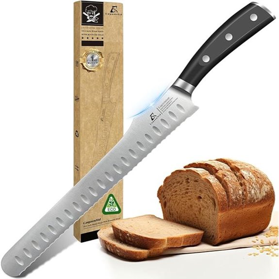 Re-Sharpenable 10.6 Bread Knife with Ergonomic Handle