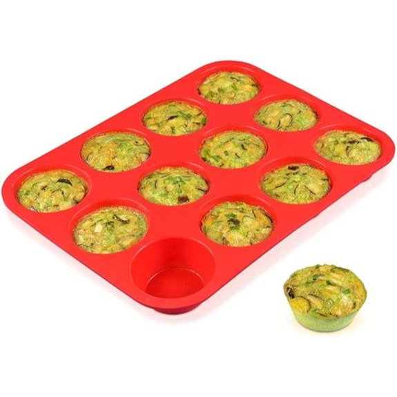 CAKETIME 12-Cup Silicone Muffin Pan