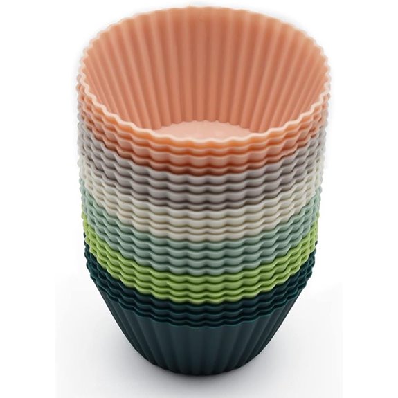 Reusable Silicone Cupcake Liners (24 Pack)