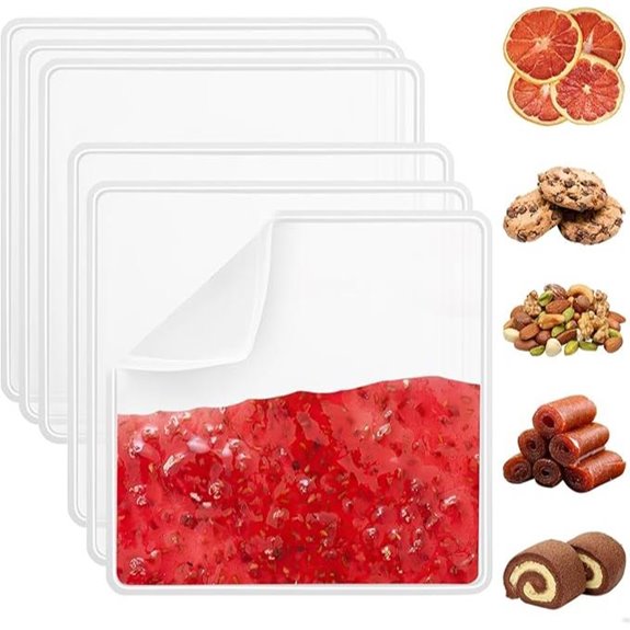 6Pcs Silicone Dehydrator Sheets for Food Dryer