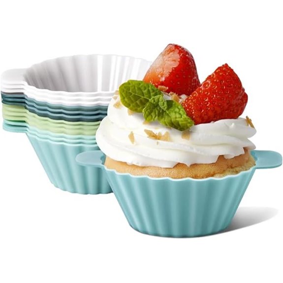 Reusable Silicone Muffin Cupcake Liners (12 Pack)