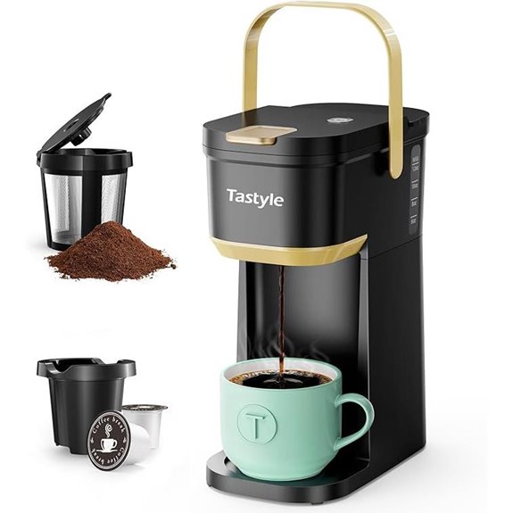 Single Serve Coffee Maker for K-Cups and Grounds