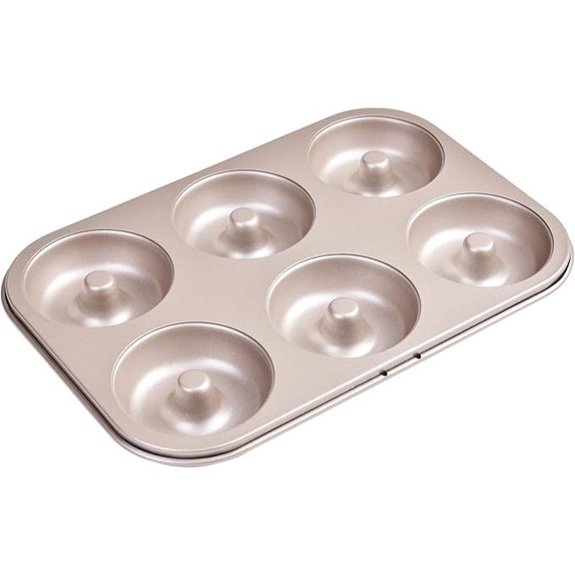 Donut Pan Cake Mold with 6 Non-Stick Cavities