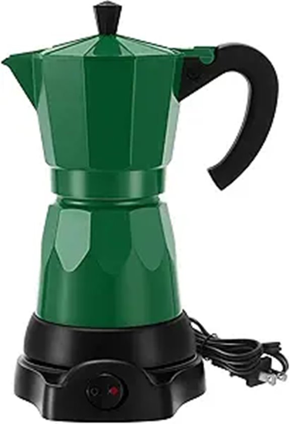 6-Cup Electric Espresso Coffee Maker Moka Pot
