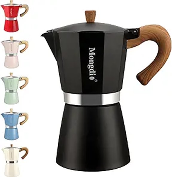 Mongdio 6-Cup Stovetop Espresso Moka Pot