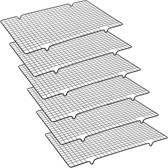 6-Piece Oven-Safe Wire Cooling Racks Set