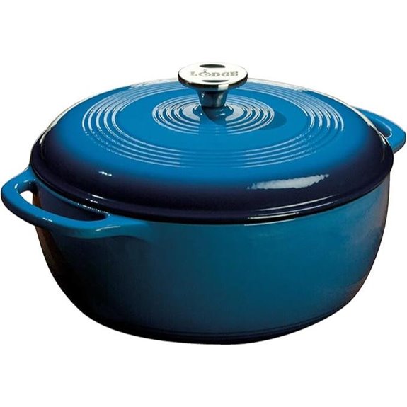 Lodge 6-Quart Enameled Cast Iron Dutch Oven