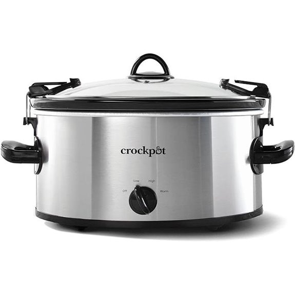 Crock-Pot 6-Quart Oval Portable Slow Cooker