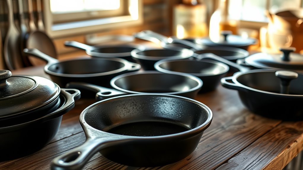 size heat handle seasoning