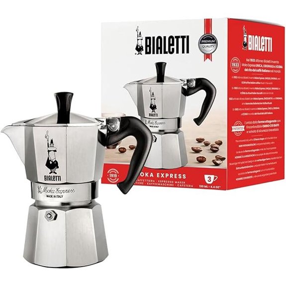 Bialetti 3-Cup Italian Stovetop Espresso Maker