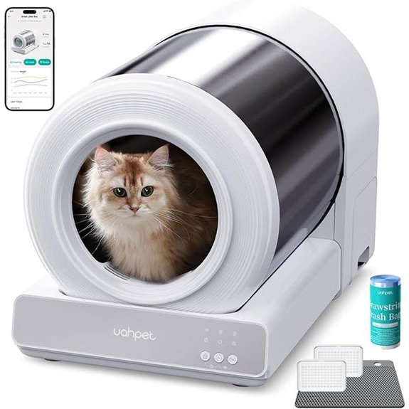 Uahpet Self-Cleaning Cat Litter Box with APP