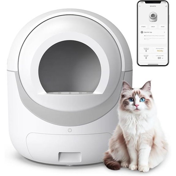 Self-Cleaning Cat Litter Box with App Control